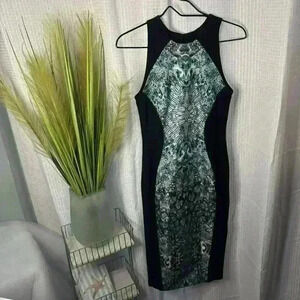 Nha Khanh Women’s Size 2 Sexy Fitted Sleeveless Wool Blend Dress Back Full Zip